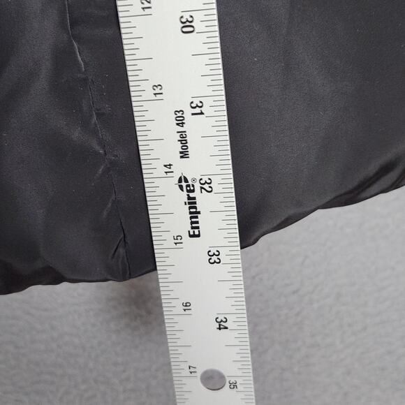 Kenneth Cole Reaction Puffer Parka Womens XL Black Hooded Quilted Down Coat - Picture 4 of 15